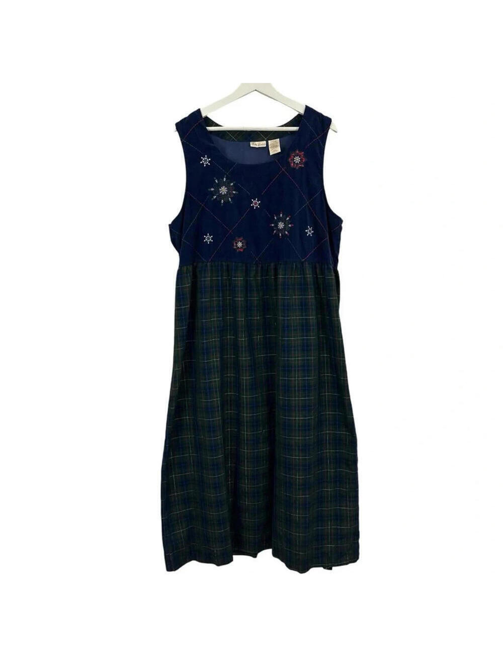 Vintage Bobbie Brooks Women’s Christmas Holiday Sleeveless Dres Size XL